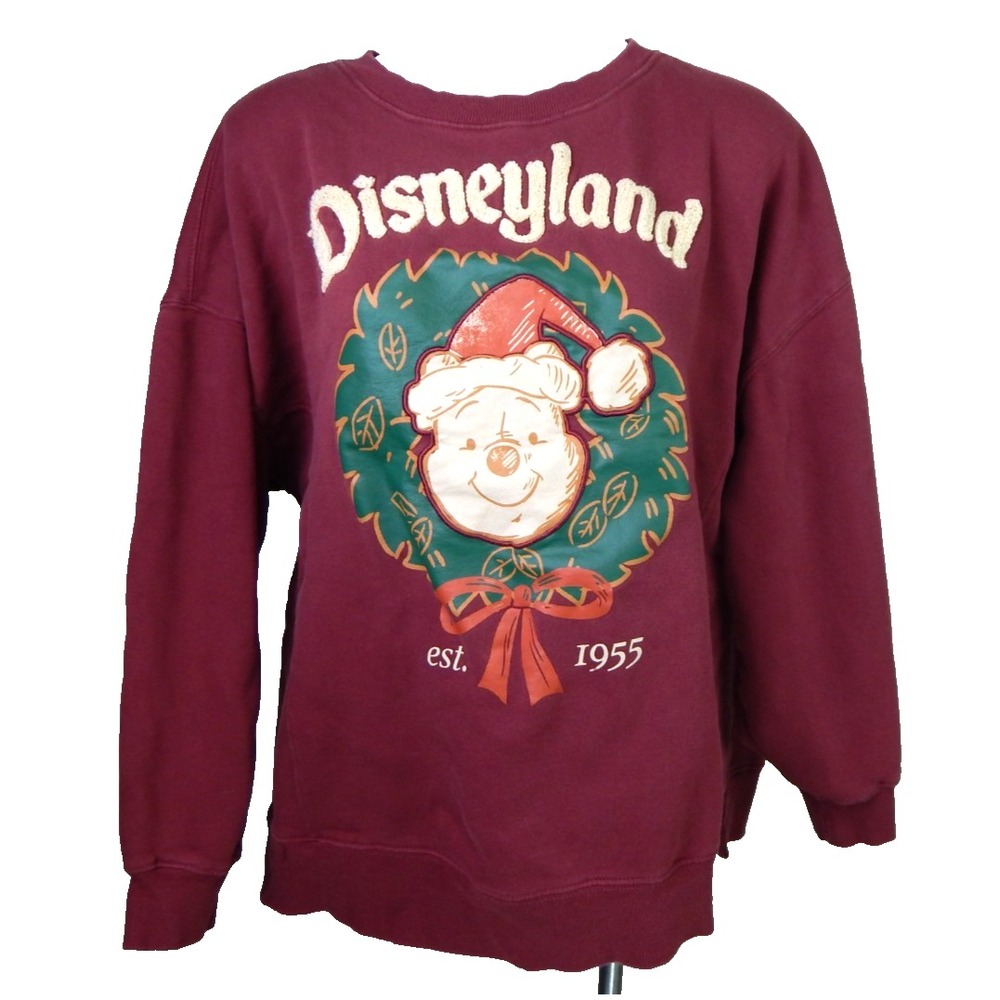 Disneyland 2024 Winnie the Pooh Holiday Christmas Pullover Sweatshirt XL